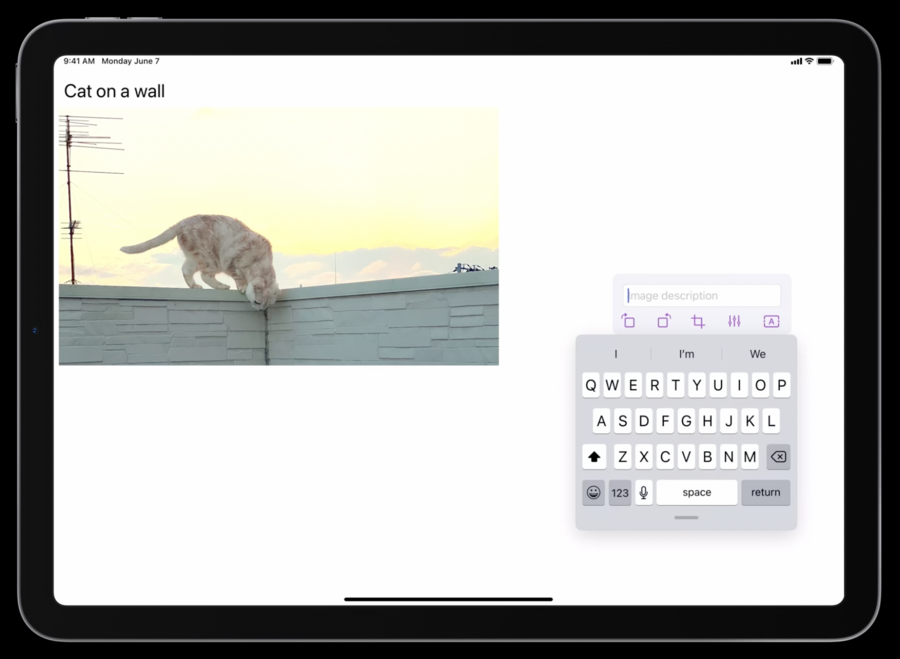 Moving keyboard to the right causes underlying content to shift to left