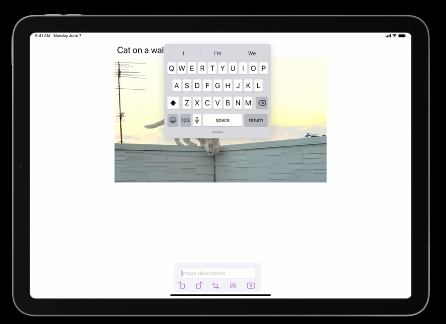 Moving the keyboard up causes top actions to shift to bottom