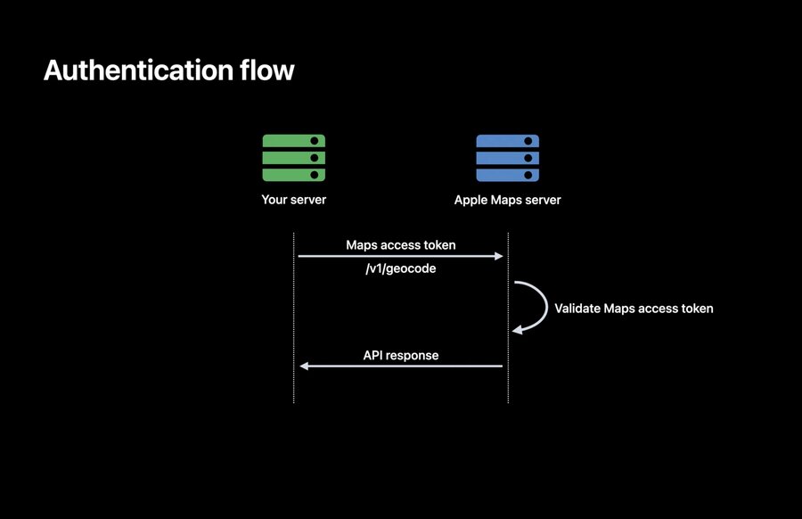 API interaction with Maps access token