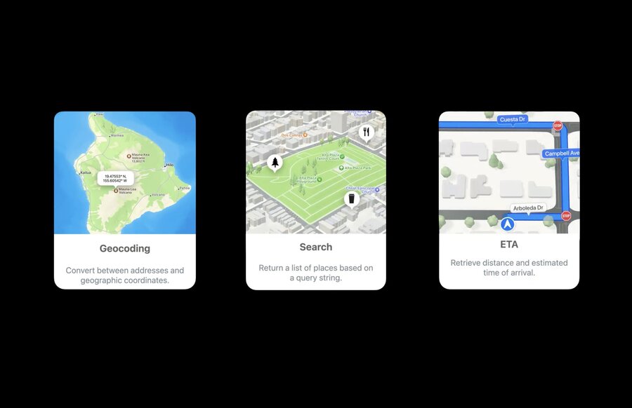 MapKit server APIs
