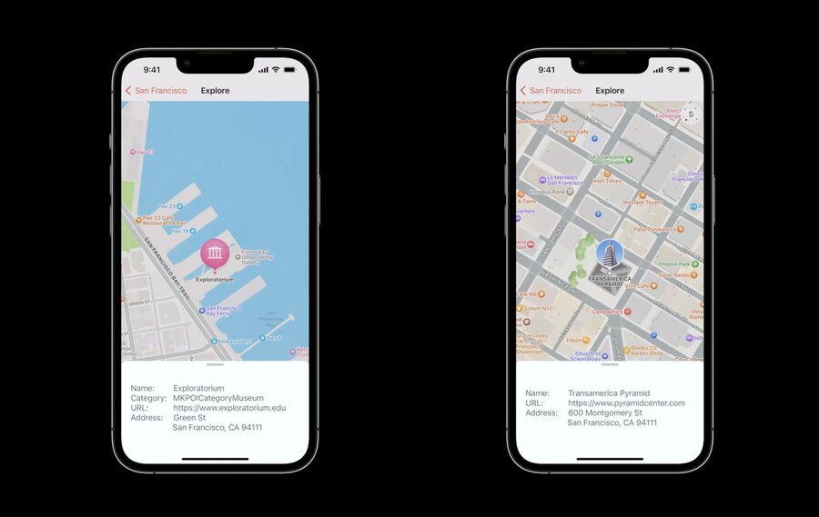 Explore Map Features