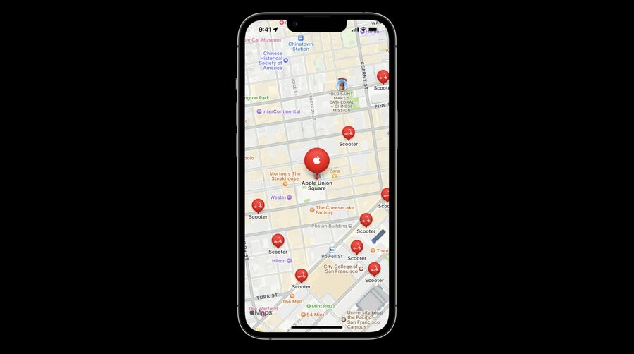 Selectable Map Features