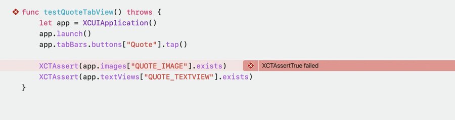 it broke one of my UI tests. The image view doesn’t seem to be available anymor