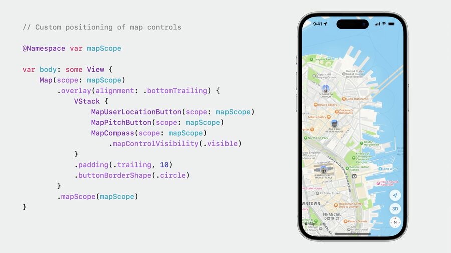 Use your own location buttons
