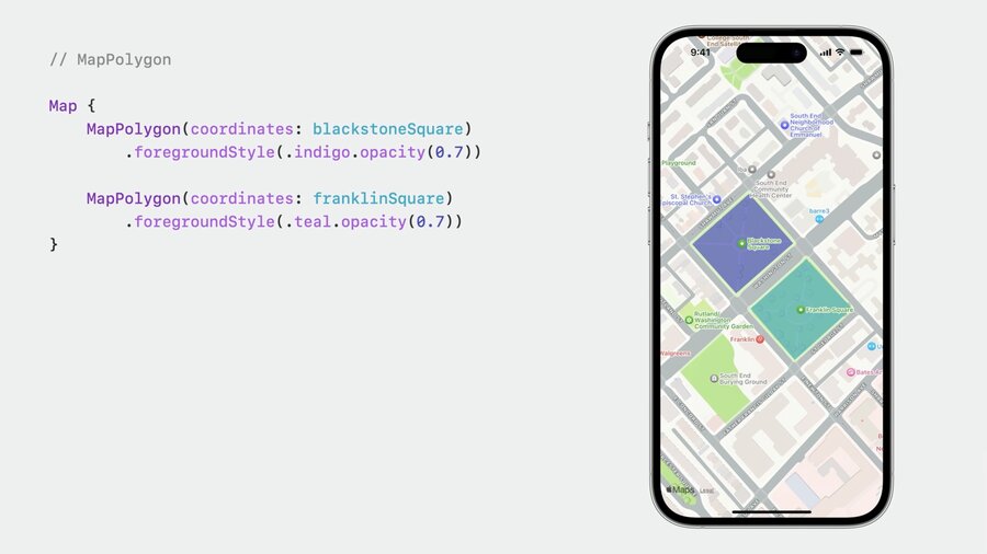 Use your own mapPoligon