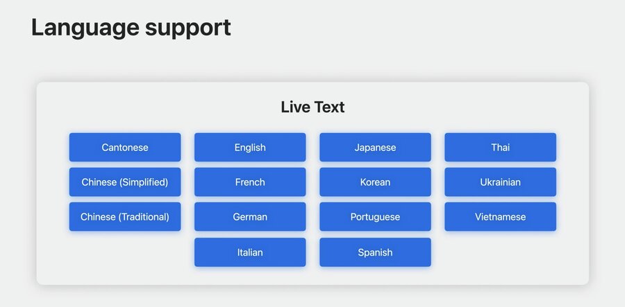 Live Text enhancements