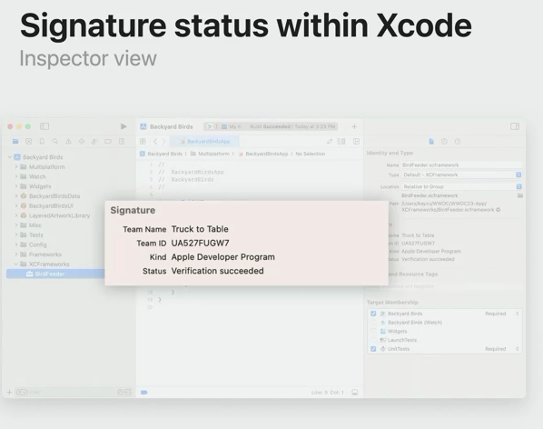Signature status