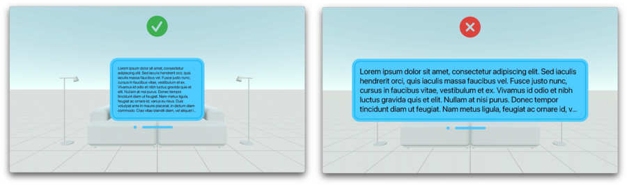 Do’s and don’ts for fonts and window sizes