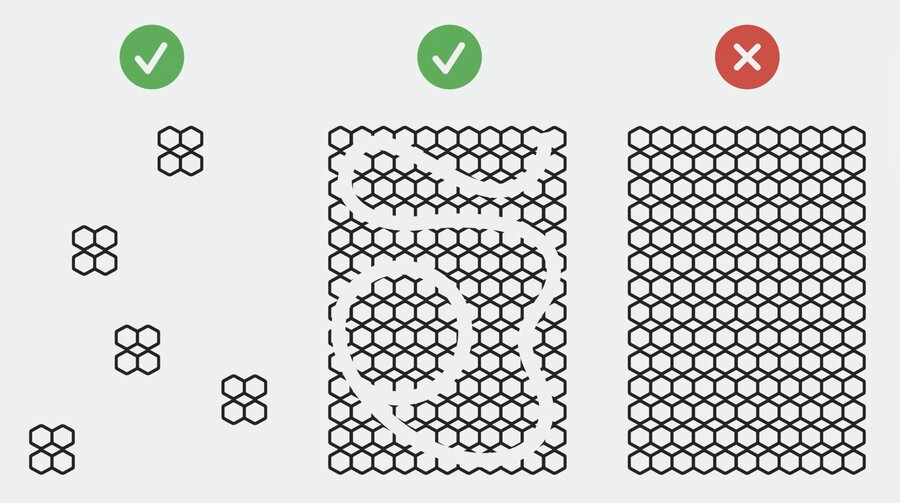 Suggestions for patterns display