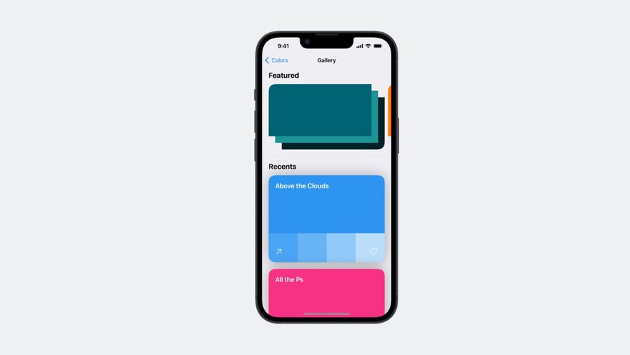 Example of screen with scroll view with safe area padding