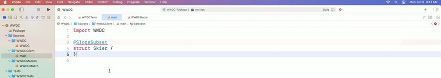 add our macro package to my Xcode project