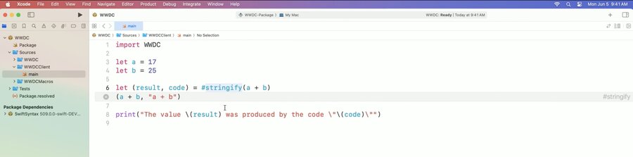 Example of macro expansion