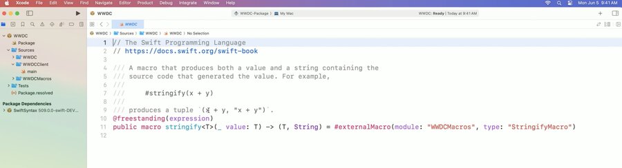 Example of macro expansion