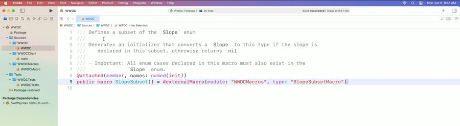 Example of macro expansion