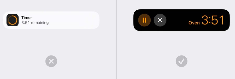 Live Activity: show unique layout in lock screen