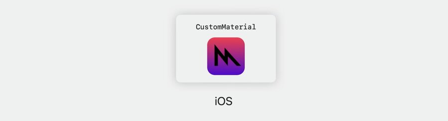 Shaders in CustomMaterial are hand coded in Metal