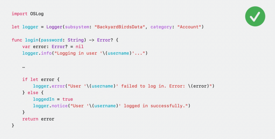 Logging best practice