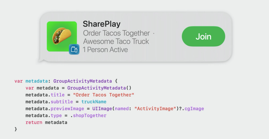 Group Activity join notification, along with the source code for the Group Activity