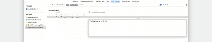 Previews in your project