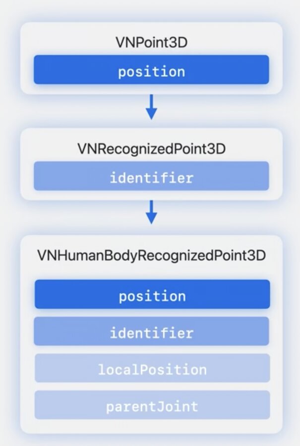 3D positions in vision
