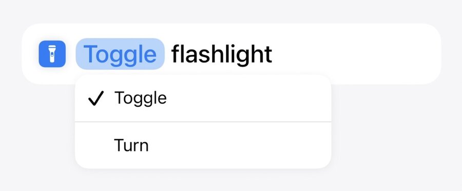 A toggle app intent for the Flashlight app