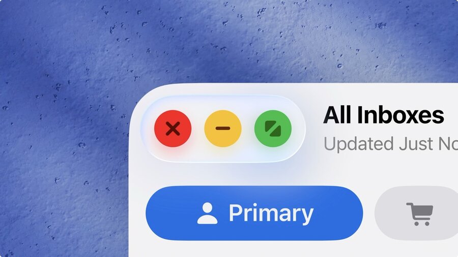 Expanded window controls at top left of the window.