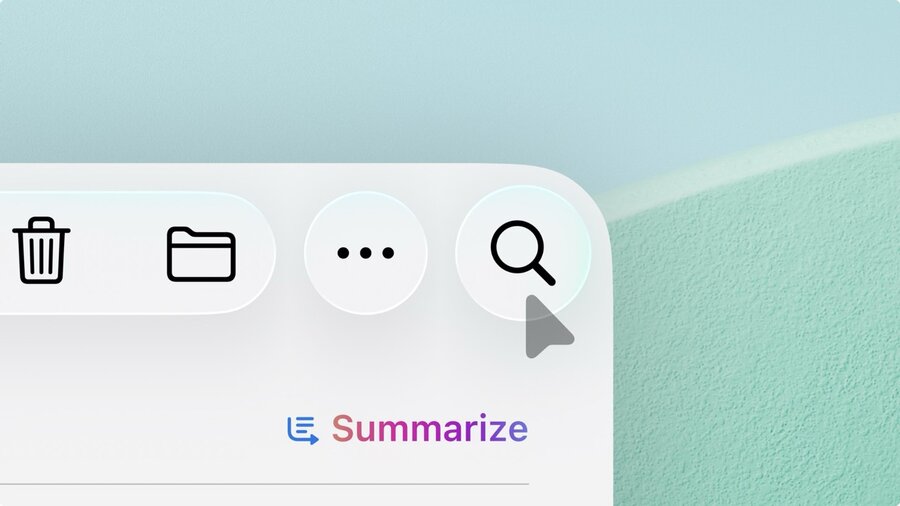 Pointer hovering a toolbar item.