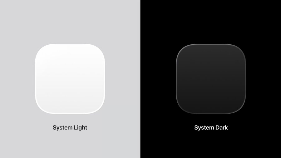 Collection of icon backgrounds showing soft light-to-dark gradients instead of pure colors
