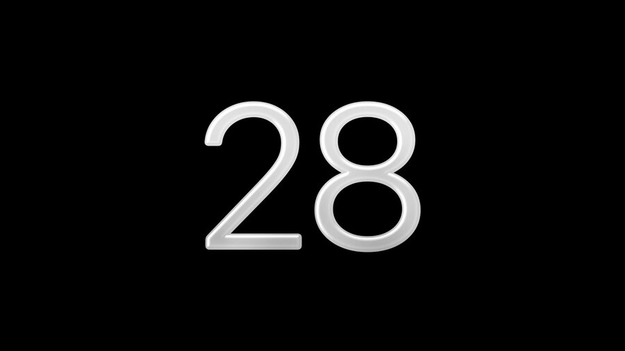 Numbers with corner details demonstrating improved stroke weight and rounded edges