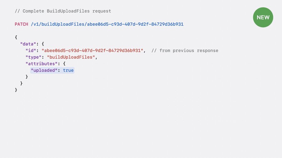 Complete BuildUploadFiles request