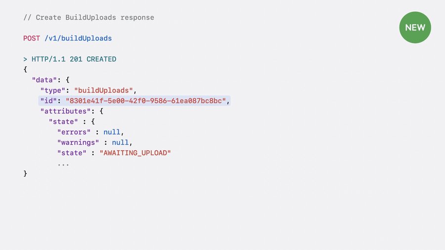 Create BuildUploads response