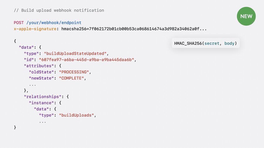 Webhook notification