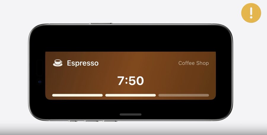 A Live Activity in StandBy leaving blank space around a small gradient