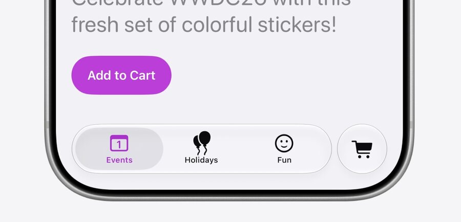 Screenshot of the prominent tab styling at the bottom right corner of screen.