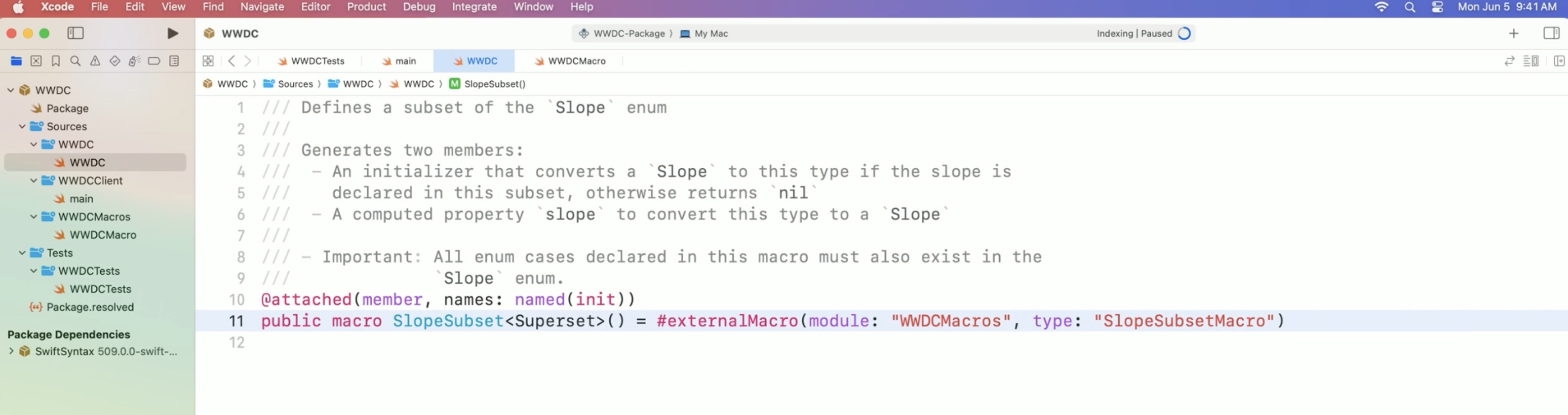 add our macro package to my Xcode project